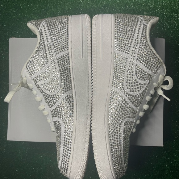 Custom Rhinestone Air Force 1s - Picture 2 of 11